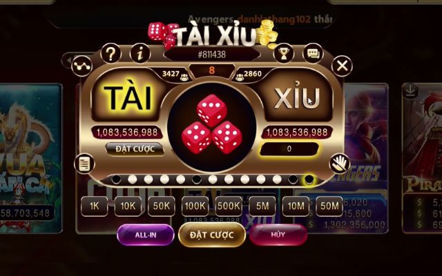 Các loại cược trong trò chơi lắc tài xỉu